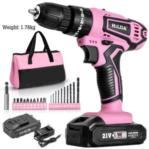 Kit Taladro Inalámbrico Rosa